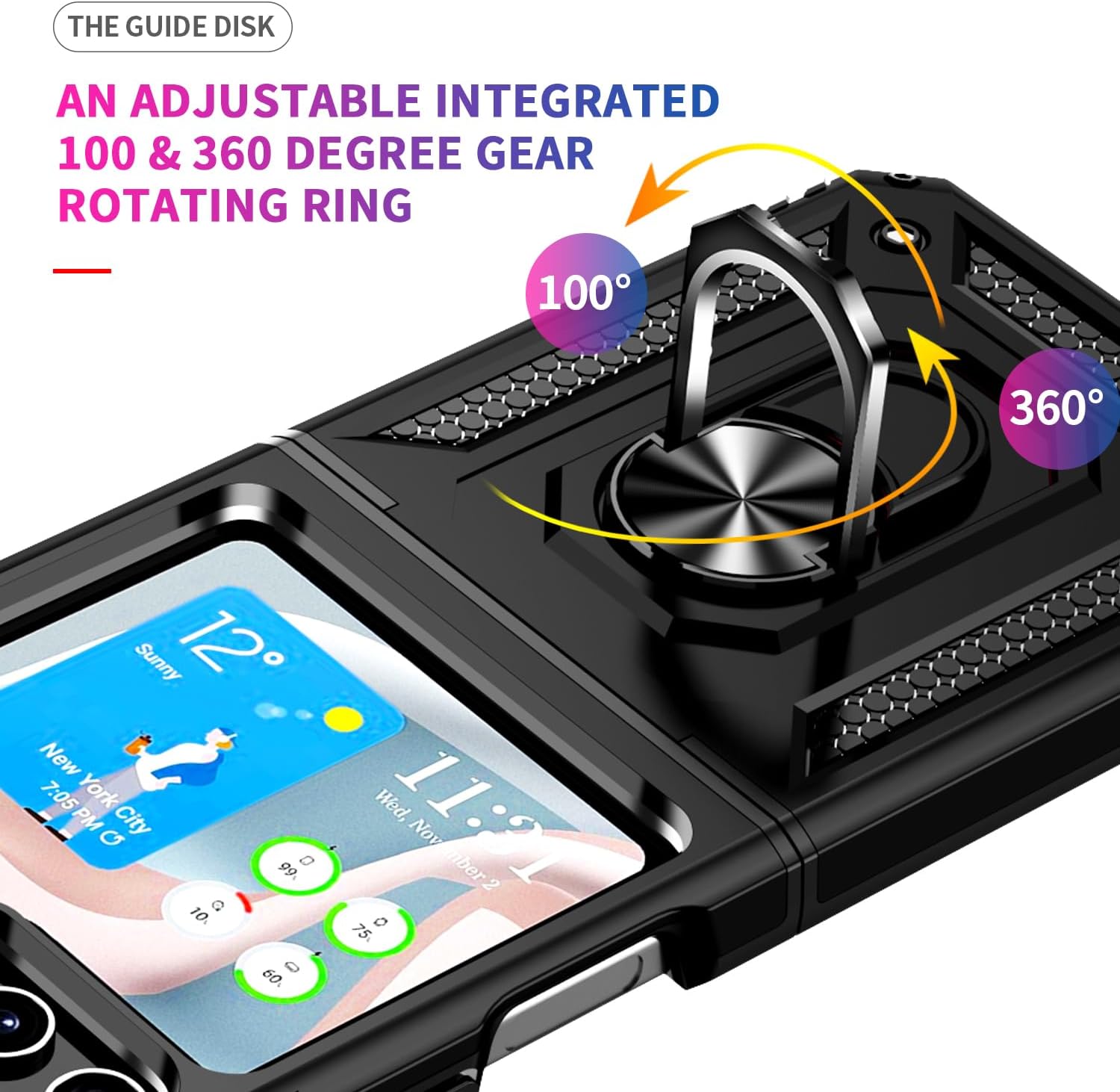 Coque hybride Ring pour Samsung Galaxy Z Flip 6 5G Coque hybride Ring pour Samsung Galaxy Z Flip 6 5G